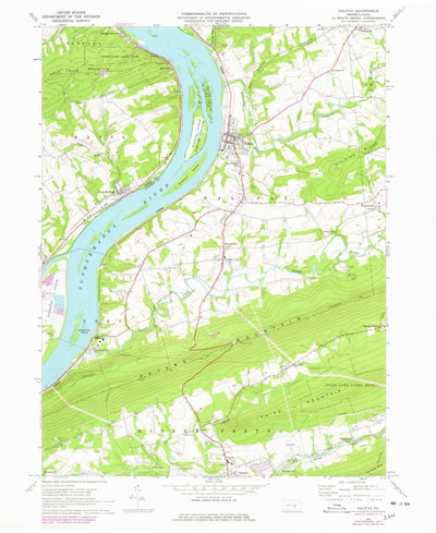 United States Geological Survey Halifax, PA (1969, 24000-Scale) digital map