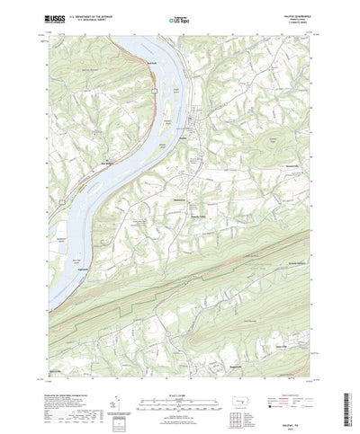 United States Geological Survey Halifax, PA (2023, 24000-Scale) digital map