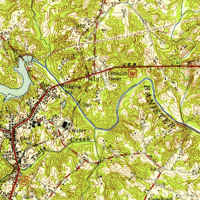 United States Geological Survey Halifax, VA (1954, 62500-Scale) digital map