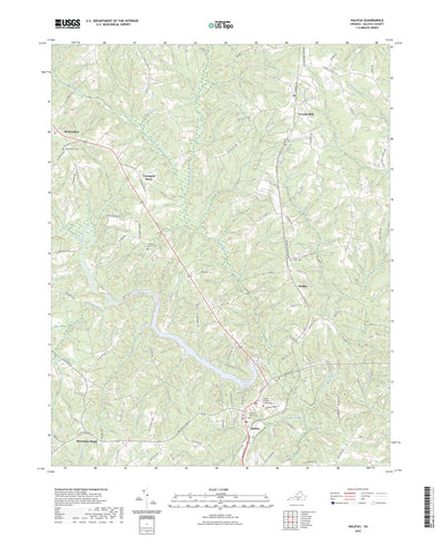 United States Geological Survey Halifax, VA (2022, 24000-Scale) digital map