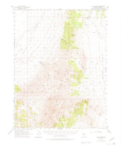 United States Geological Survey Hall Creek, NV (1956, 62500-Scale) digital map
