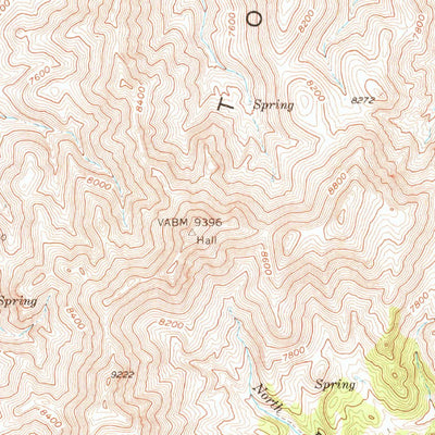 United States Geological Survey Hall Creek, NV (1956, 62500-Scale) digital map