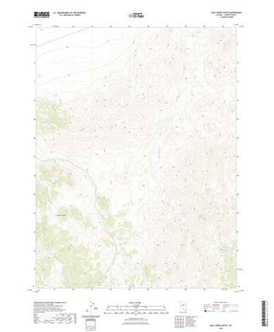 United States Geological Survey Hall Creek South, NV (2021, 24000-Scale) digital map