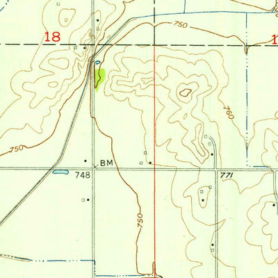 United States Geological Survey Hall, IN (1955, 24000-Scale) digital map