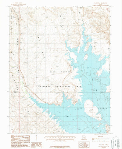 United States Geological Survey Hall Mesa, UT (1987, 24000-Scale) digital map