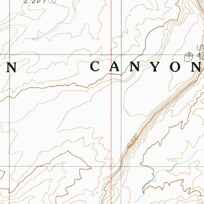 United States Geological Survey Hall Mesa, UT (1987, 24000-Scale) digital map