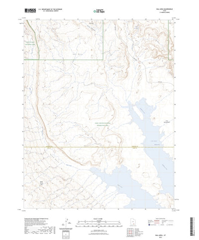 United States Geological Survey Hall Mesa, UT (2023, 24000-Scale) digital map