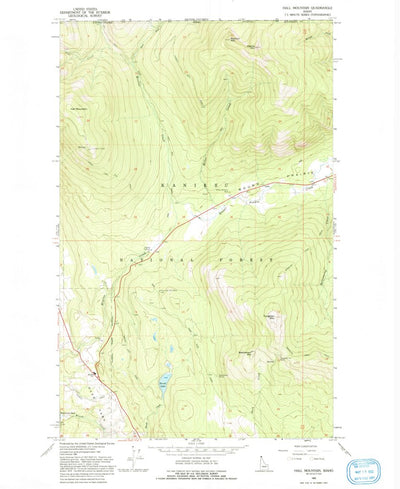 United States Geological Survey Hall Mountain, ID (1965, 24000-Scale) digital map