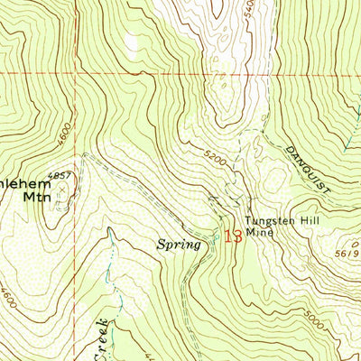 United States Geological Survey Hall Mountain, ID (1965, 24000-Scale) digital map