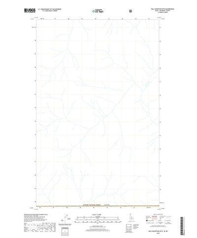 United States Geological Survey Hall Mountain OE N, ID (2020, 24000-Scale) digital map