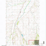 United States Geological Survey Hall, MT (1996, 24000-Scale) digital map