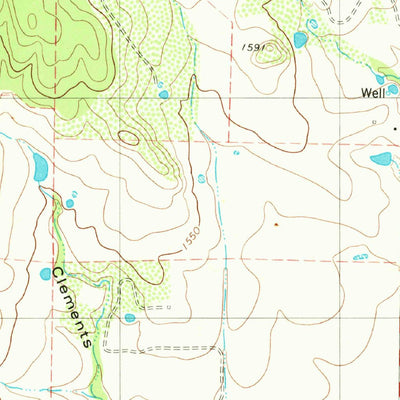 United States Geological Survey Hall, TX (1979, 24000-Scale) digital map