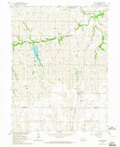 United States Geological Survey Hallam, NE (1964, 24000-Scale) digital map