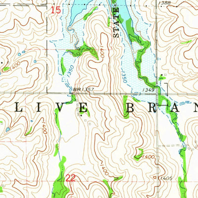 United States Geological Survey Hallam, NE (1964, 24000-Scale) digital map