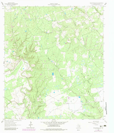 United States Geological Survey Hallettsville SE, TX (1962, 24000-Scale) digital map