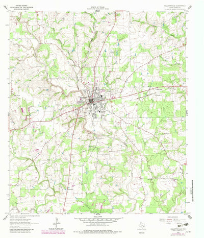 United States Geological Survey Hallettsville, TX (1962, 24000-Scale) digital map