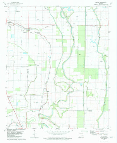 United States Geological Survey Halley, AR (1981, 24000-Scale) digital map