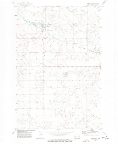 United States Geological Survey Halliday, ND (1973, 24000-Scale) digital map
