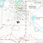 United States Geological Survey Halliday, ND (1973, 24000-Scale) digital map