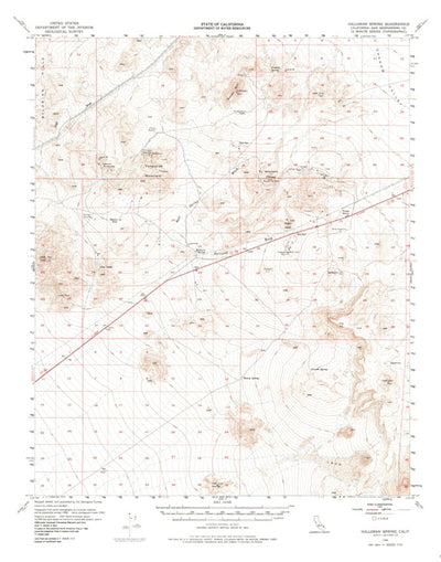 United States Geological Survey Halloran Spring, CA (1956, 62500-Scale) digital map