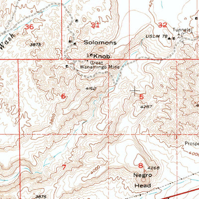 United States Geological Survey Halloran Spring, CA (1956, 62500-Scale) digital map