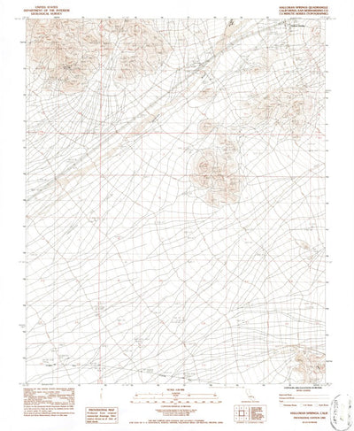 United States Geological Survey Halloran Springs, CA (1983, 24000-Scale) digital map