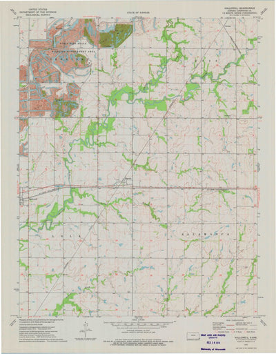 United States Geological Survey Hallowell, KS (1974, 24000-Scale) digital map