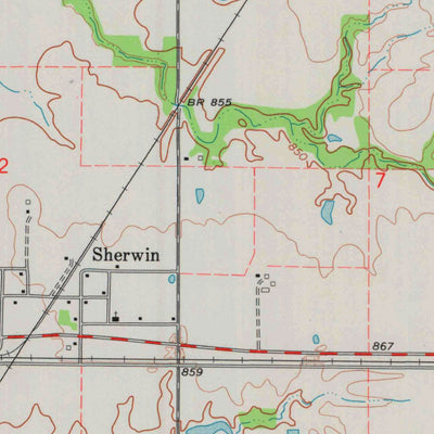 United States Geological Survey Hallowell, KS (1974, 24000-Scale) digital map