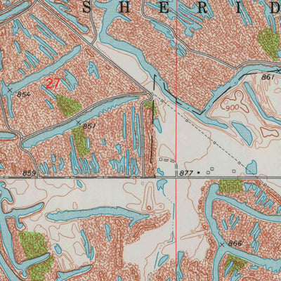 United States Geological Survey Hallowell, KS (1974, 24000-Scale) digital map
