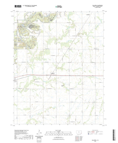 United States Geological Survey Hallowell, KS (2022, 24000-Scale) digital map