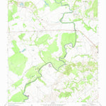 United States Geological Survey Halls Bluff, TX (1964, 24000-Scale) digital map