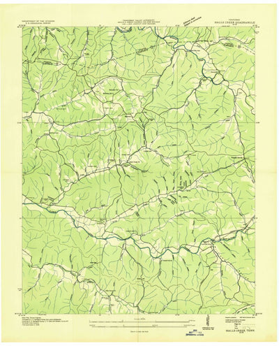 Halls Creek, TN (1936, 24000-Scale) Map by United States Geological ...