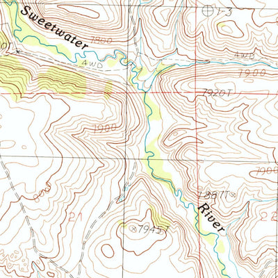 United States Geological Survey Halls Meadow Spring, WY (1986, 24000-Scale) digital map