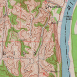United States Geological Survey Halls, MO-KS (1961, 24000-Scale) digital map