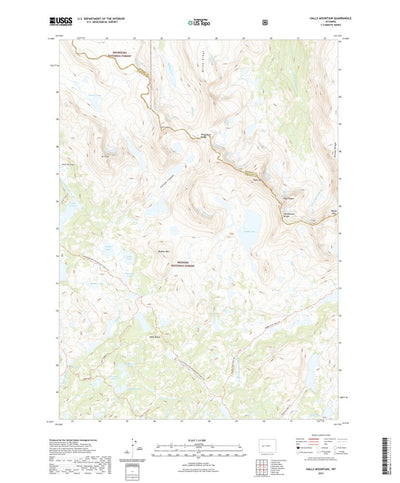 United States Geological Survey Halls Mountain, WY (2021, 24000-Scale) digital map
