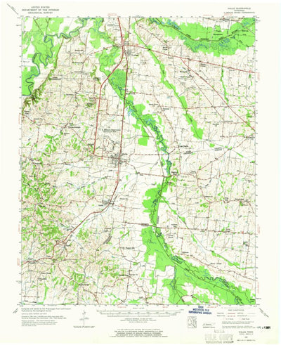 United States Geological Survey Halls, TN (1961, 62500-Scale) digital map
