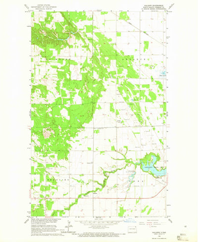 United States Geological Survey Hallson, ND (1964, 24000-Scale) digital map