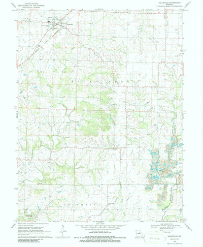 United States Geological Survey Hallsville, MO (1969, 24000-Scale) digital map