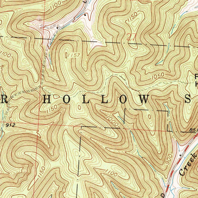 United States Geological Survey Hallsville, OH (1961, 24000-Scale) digital map