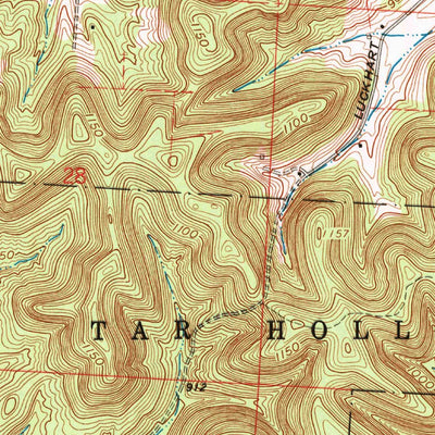 United States Geological Survey Hallsville, OH (1992, 24000-Scale) digital map
