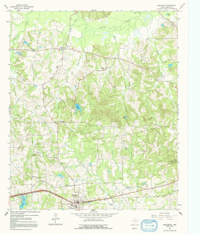 United States Geological Survey Hallsville, TX (1961, 24000-Scale) digital map