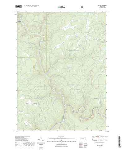 United States Geological Survey Hallton, PA (2023, 24000-Scale) digital map