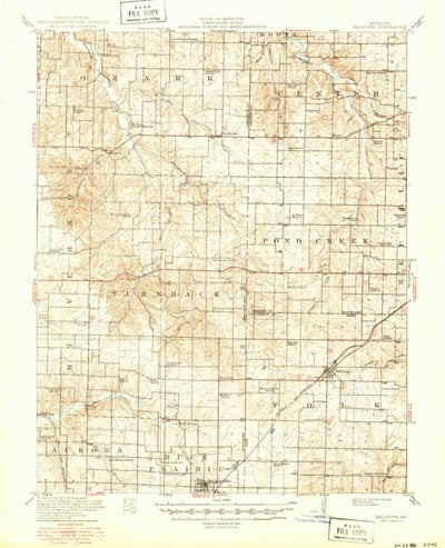 United States Geological Survey Halltown, MO (1919, 62500-Scale) digital map