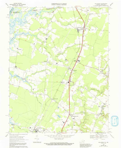 United States Geological Survey Hallwood, VA-MD (1968, 24000-Scale) digital map