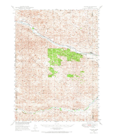 United States Geological Survey Halsey, NE (1948, 62500-Scale) digital map