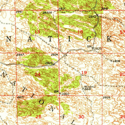 United States Geological Survey Halsey, NE (1950, 62500-Scale) digital map