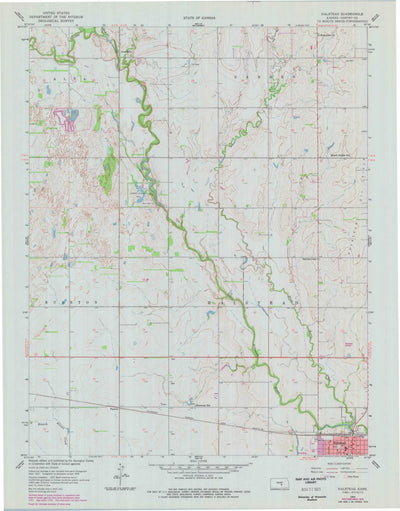 United States Geological Survey Halstead, KS (1959, 24000-Scale) digital map