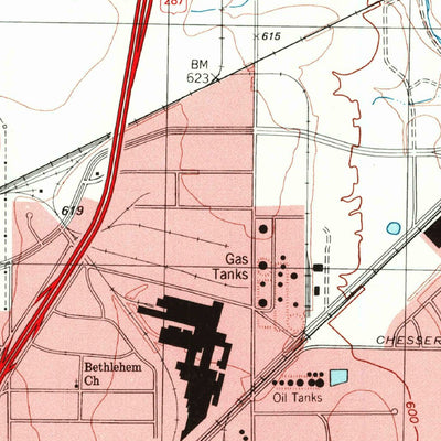 United States Geological Survey Haltom City, TX (1995, 24000-Scale) digital map