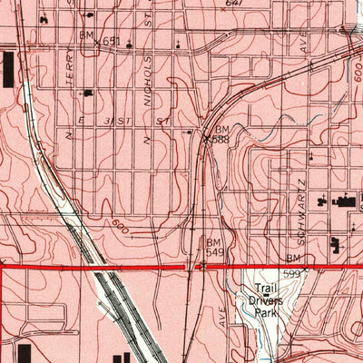 United States Geological Survey Haltom City, TX (1995, 24000-Scale) digital map