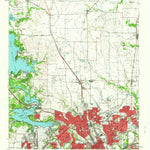 United States Geological Survey Haltown City, TX (1955, 62500-Scale) digital map